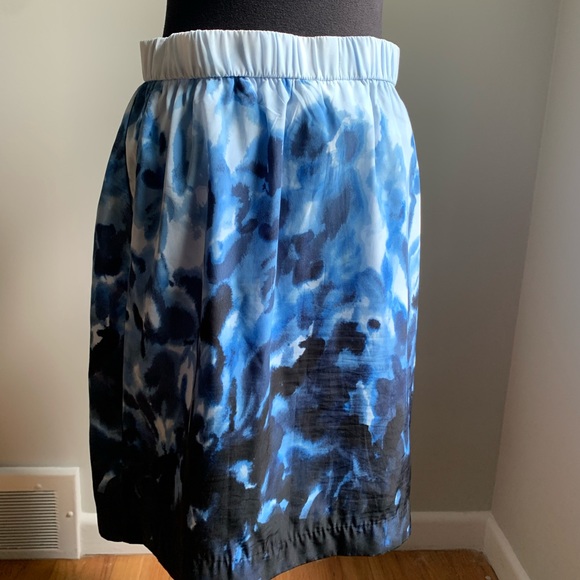 Chicos blue watercolor skirt - Picture 3 of 8